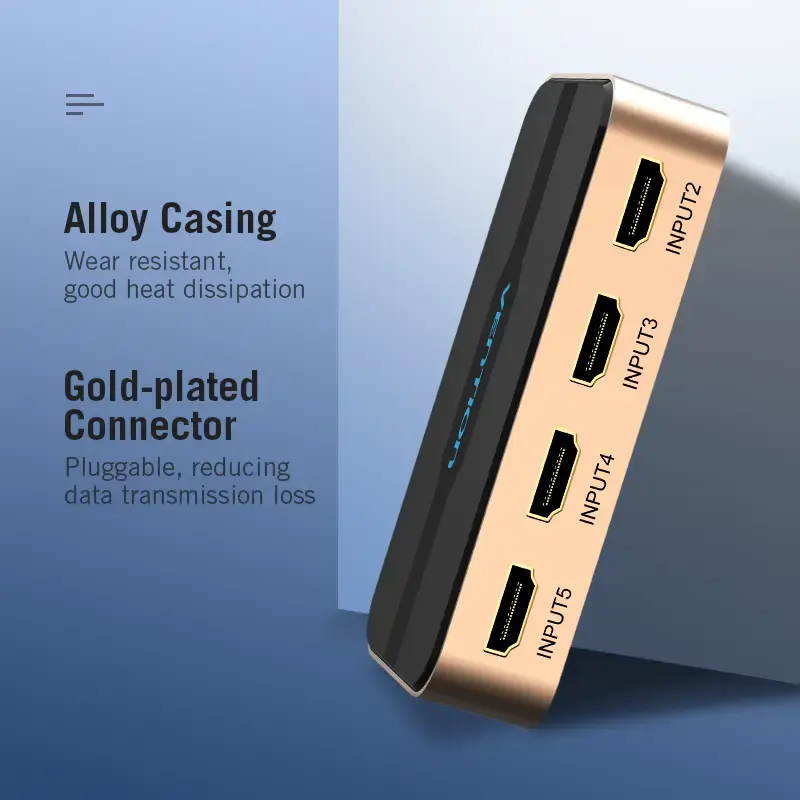 Vention HDMI switcher 5-in-1 to 1 Out ACDG0 Photo 8