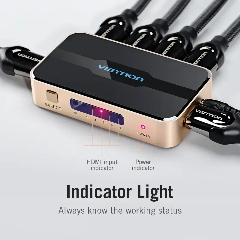 Vention HDMI switcher 5-in-1 to 1 Out ACDG0 Photo 9