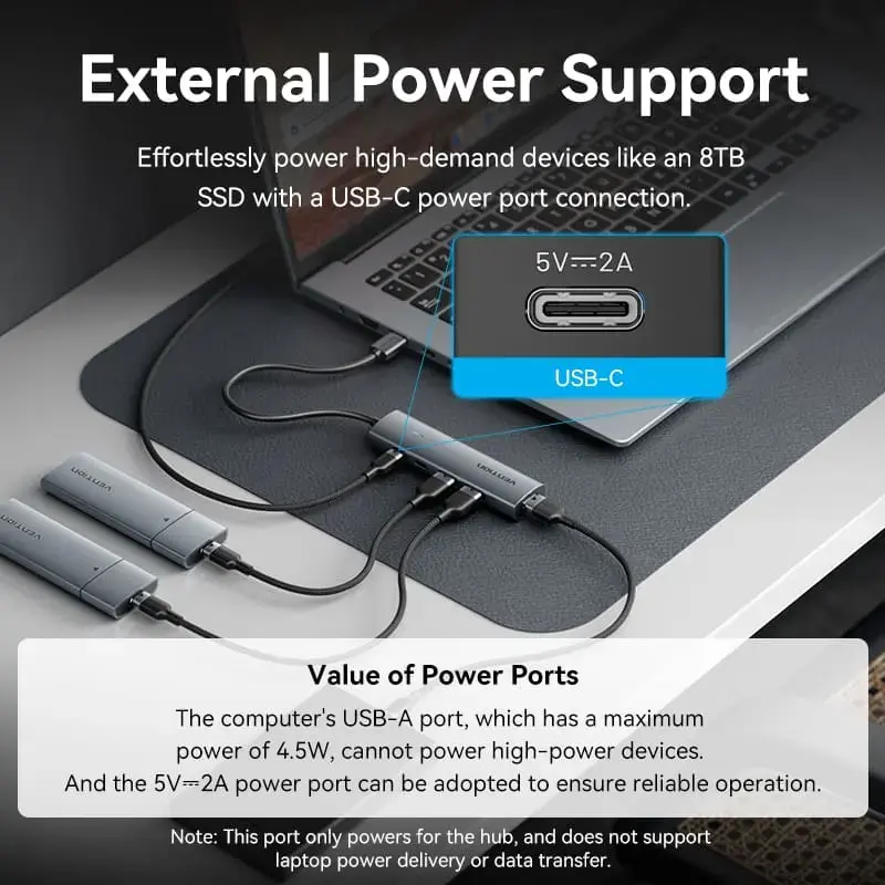 Vention TGXHB Концентратор USB 3.0 Серый Photo 5
