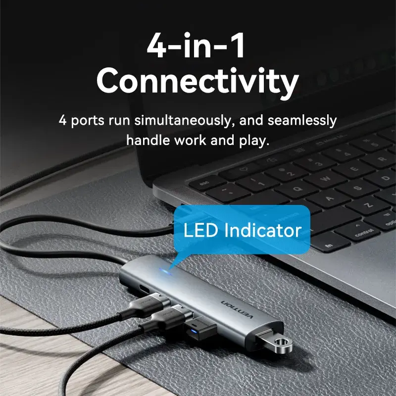 Концентратор USB-C 3.0 Vention TGZHB Photo 4