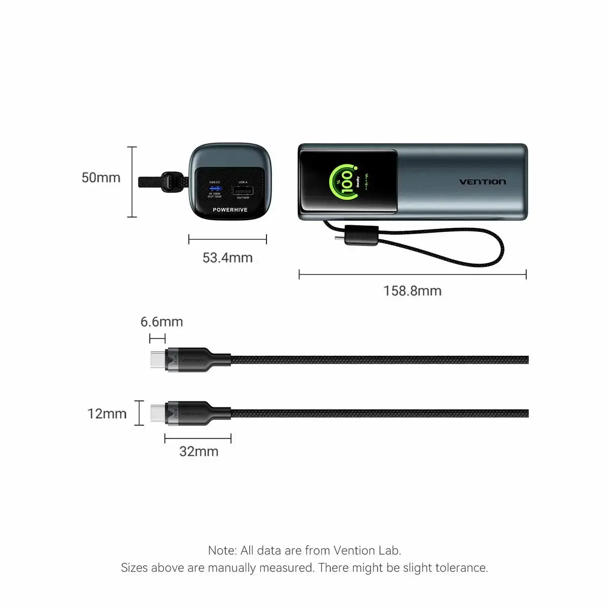 Vention 27000mAh 200W Power Bank Photo 3