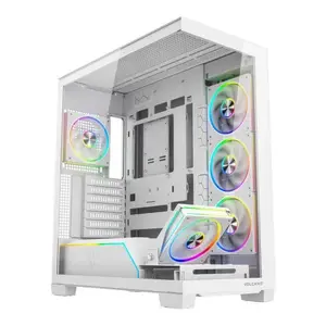 No name VOLCANO STELLAR PLUS ARGB MIDI Tower PC Case 5F White
