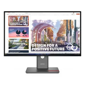 Datora monitors Lenovo ThinkVision P27QD-40 27" IPS Quad HD 2560x1440, 6 ms, USB 3.2 centrmezgls, VESA, augstuma regulēšana, melns