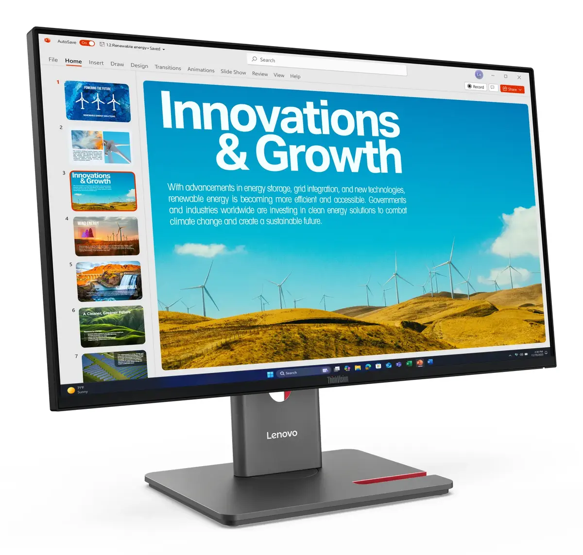 Монитор Lenovo ThinkVision P24QD-40 23,8" Quad HD Photo 3