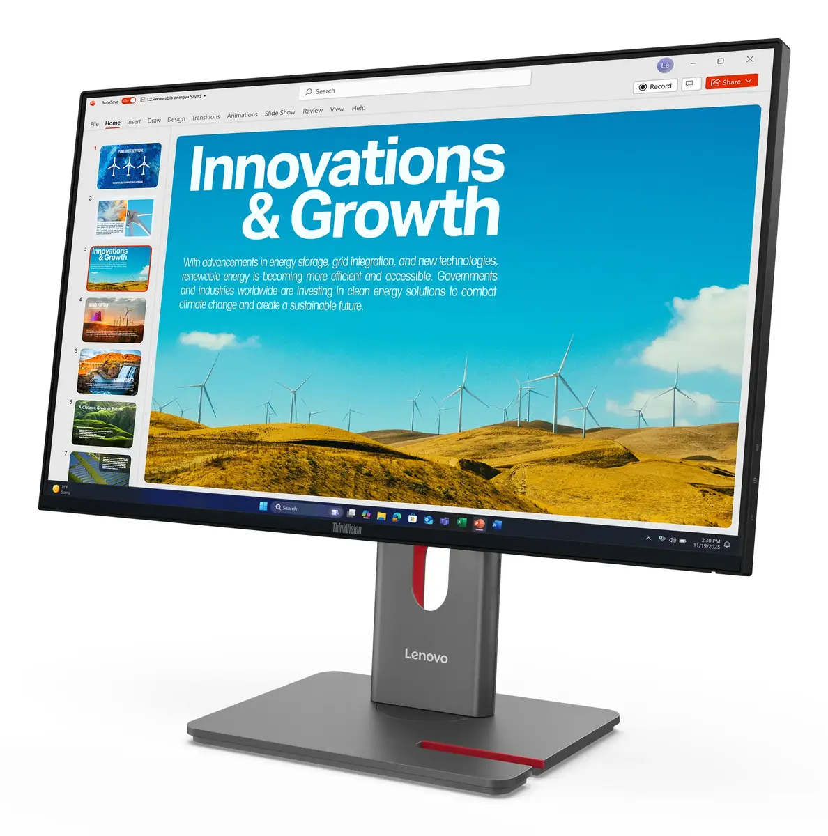 Монитор Lenovo ThinkVision P24QD-40 23,8" Quad HD Photo 11