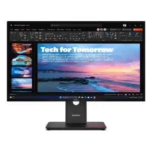 Dators monitors Lenovo ThinkVision T27QD-40 27" IPS 2560 x 1440 Quad HD LED, 6 ms, USB centrmezgls, VESA, augstuma regulēšana, melns
