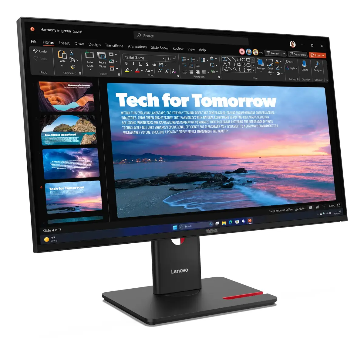 Lenovo ThinkVision T27QD-40 27" Quad HD monitors Photo 2