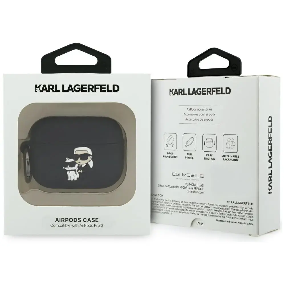 Silikona maciņš Karl Lagerfeld Karl & Choupette priekš AirPods Pro 3 Photo 2
