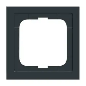 Pārsega plāksne Busch-Jaeger 1721-181K antracīts, termoplastmasa, bez skrūvēm, 80×80×11 mm
