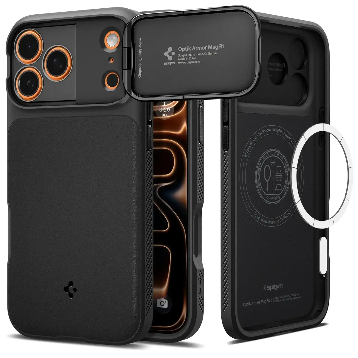 Spigen Optik Armor (MagFit) iPhone 17 Pro Max vāciņš Photo 2