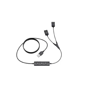 Yealink Trainer Cable for YHS Headsets — USB to Quick Disconnect (USB/QD Trainer Cable)