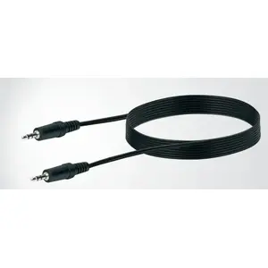 Audio cable SCHWAIGER 3.5 mm male–male, 3 m, black