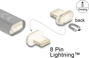 Magnetic 8‑Pin Lightning Adapter DELOCK 8‑Pin Lightning Plug (model 66574)