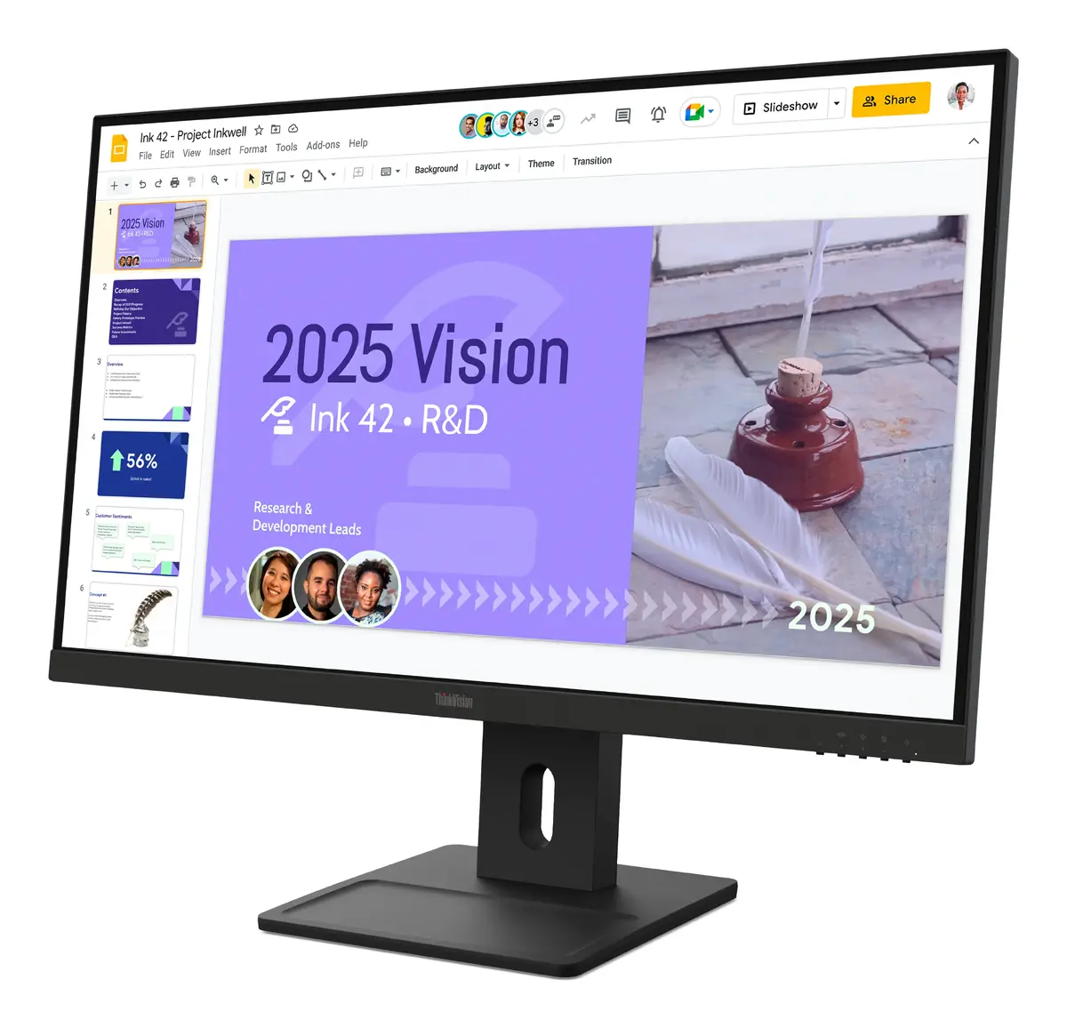 Lenovo ThinkVision E27Q-40 27" Quad HD монитор Photo 3