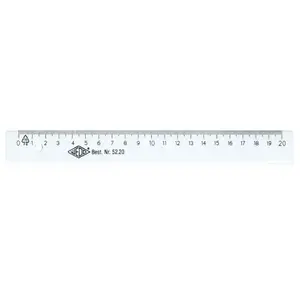 Ruler WEDO 5220 — 200 mm transparent plastic