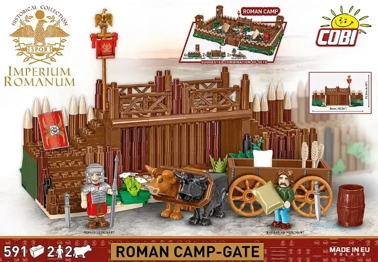 Cobi Imperium Romanum — Roman Camp Gate, 591 pcs Photo 7