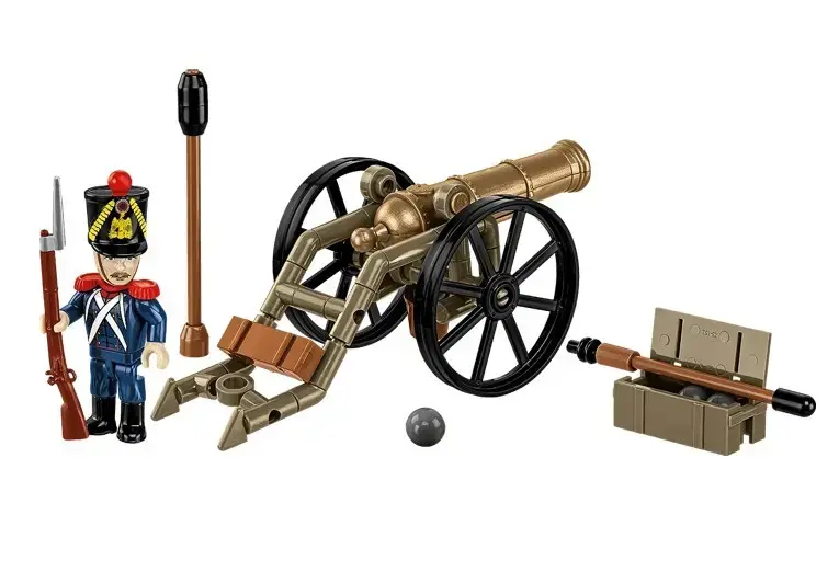 Cobi konstruktors Francijas artilērietis ar lielgabalu 97 d. Photo 10