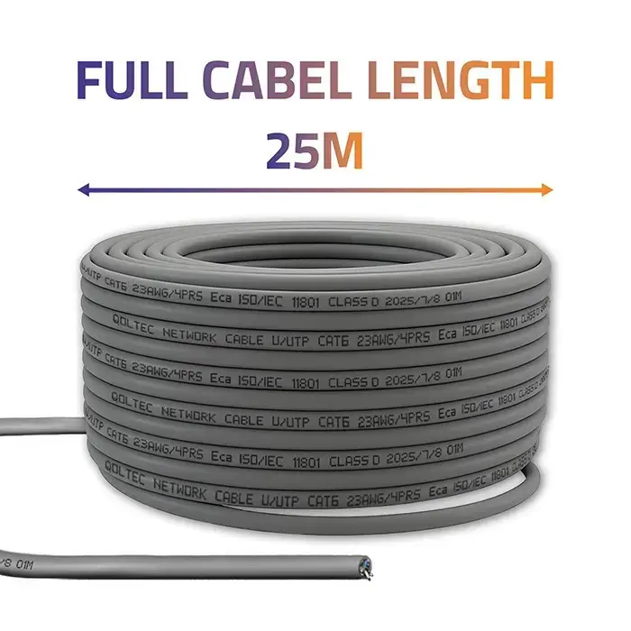 QOLTEC Cat6 UTP patch cord 25 m Photo 3