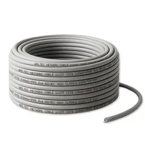UTP патчкорд кабель QOLTEC CAT6 50 м медь (Cu) серый