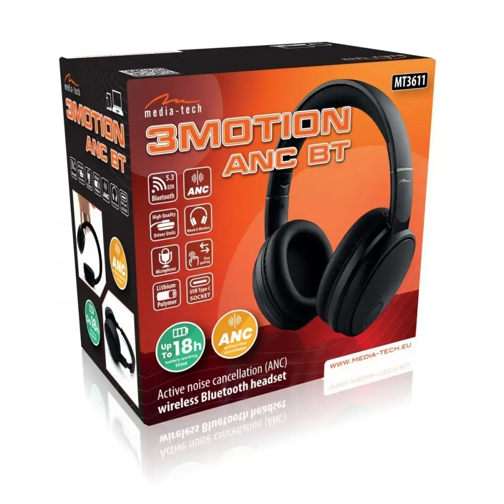 MEDIA-TECH MT3611 Wireless ANC Headphones Photo 6