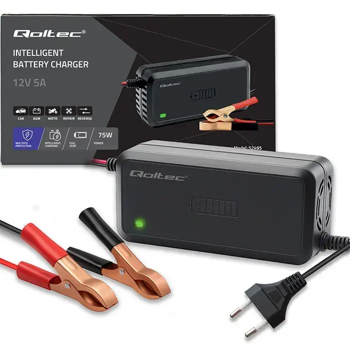QOLTEC 12V 5A lādētājs Photo 3