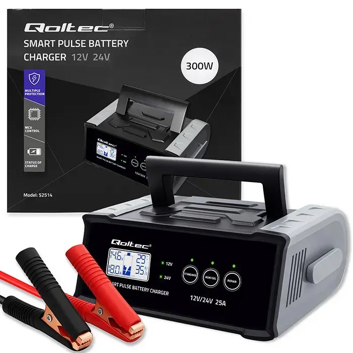 QOLTEC 52514 lādētājs 12V/24V 25A Photo 12