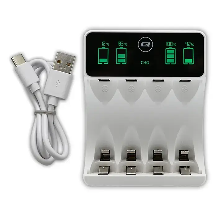 Battery charger QOLTEC 50848 for NiMH AAA/AA Photo 2