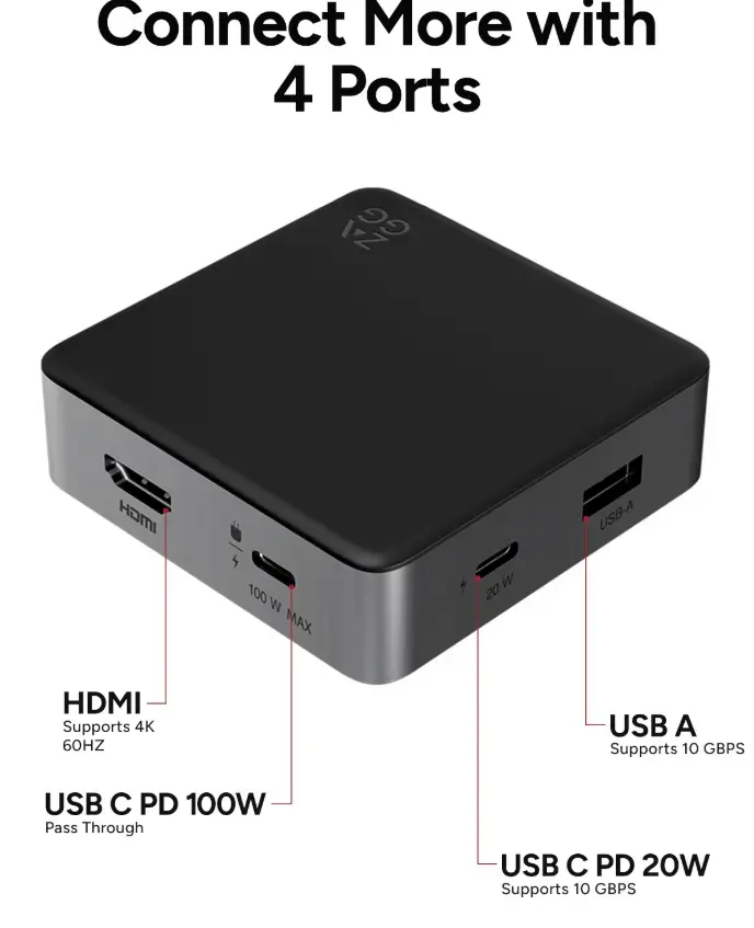 USB koncentrators ZAGG Sort (modelis 109913194) Photo 4