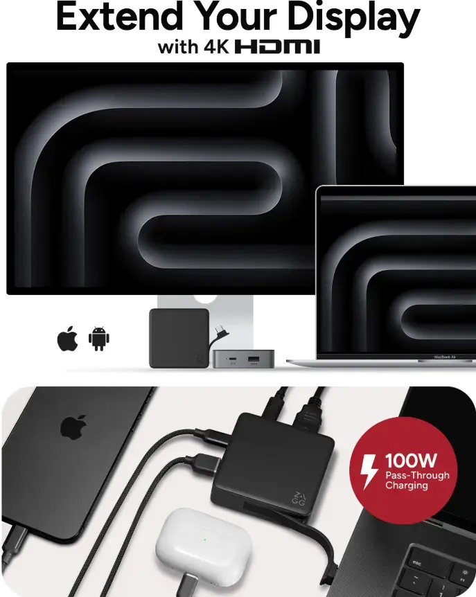 USB koncentrators ZAGG Sort (modelis 109913194) Photo 6