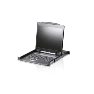 Rack console ATEN CL3000N 19" (48.3 cm) LCD 1280x1024 VGA USB/PS/2 Swiss QWERTZ 1U Aluminium Black