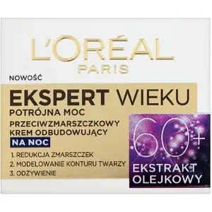 Night cream L’Oreal Paris Age Expert 60+ Anti-wrinkle rebuilding, 50 ml