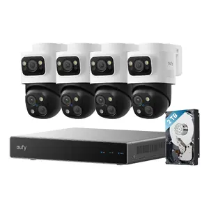 NVR видеорегистратор Eufy S4 Max — 8 каналов, 4K (3840×2160), HDD 2 ТБ (до 16 ТБ), чёрный/серый/белый