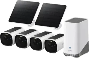 Комплект видеонаблюдения Eufy E8144327 проводной и беспроводной купольная Wi-Fi камера