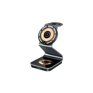 Wireless Qi Charging Station 3-in-1 21W with MagSafe and USB-C by 1stCool (HLI-C6 Evo), black