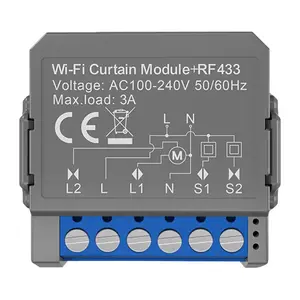 Smart curtain module Avatto CSM16-RF-1 with Wi‑Fi and RF control