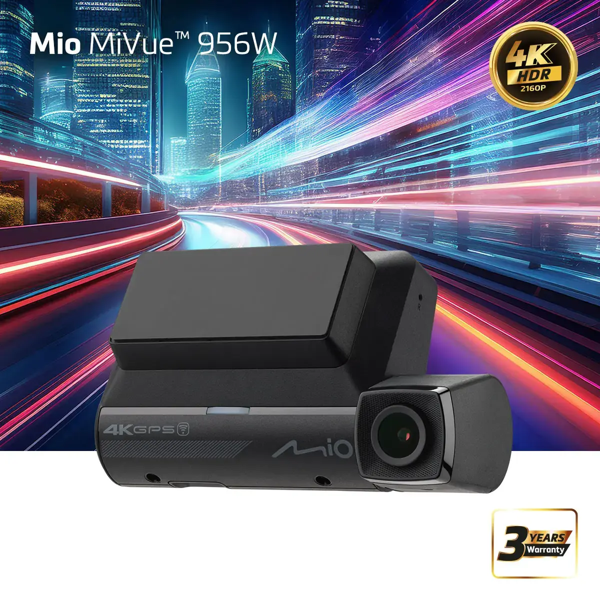 MIO MiVue 956W dash cam — 4K HDR, Wi‑Fi, GPS Photo 6