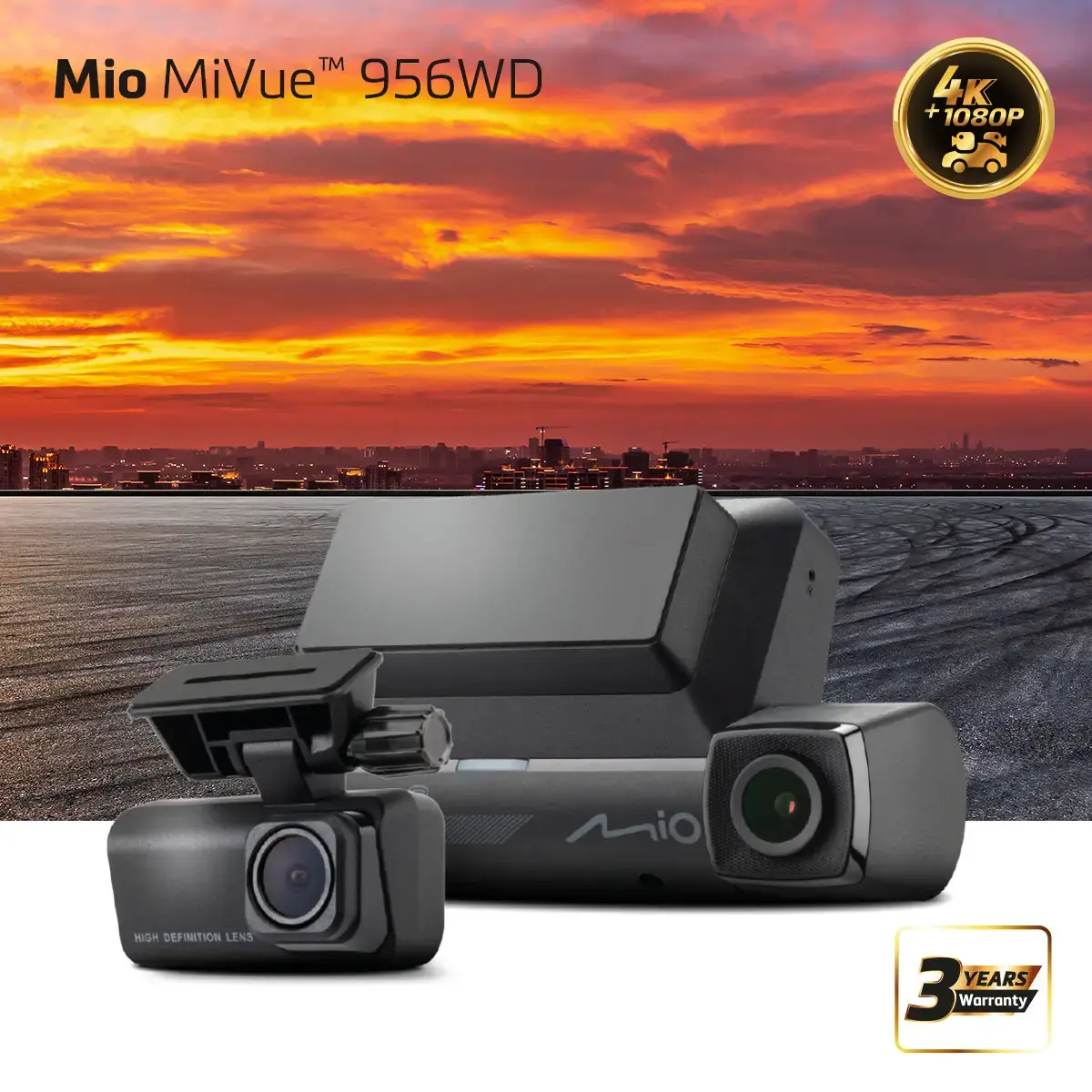 MIO MiVue 956WD autoreģistrators ar GPS un Wi‑Fi Photo 7