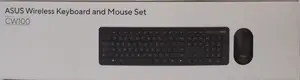 Keyboard and Mouse Set Asus CW100 Wireless US layout DEMO Black