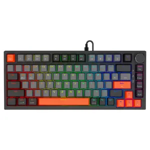 Механическая игровая клавиатура SAVIO ASTRAL BLACK JADE 75% 82-клавиши USB QWERTY US International, RGB подсветка, PBT кейкапсы