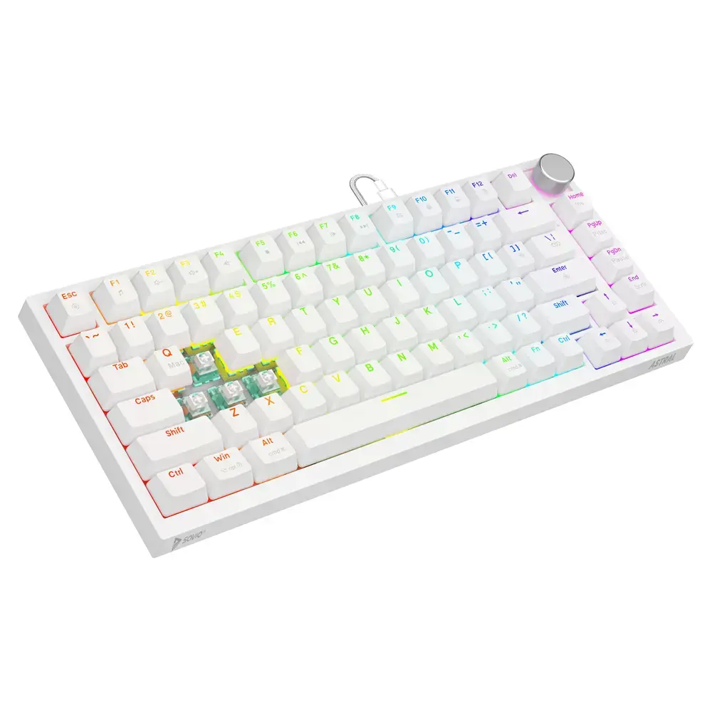 Vadu spēļu tastatūra SAVIO ASTRAL WHITE JADE Photo 4