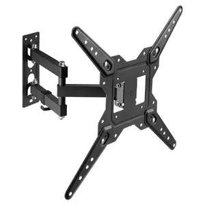 Wall TV mount SAVIO UTV-03 for 58.4–139.7 cm (23"–55") screens, VESA 100×100–400×400, max load 30 kg, black