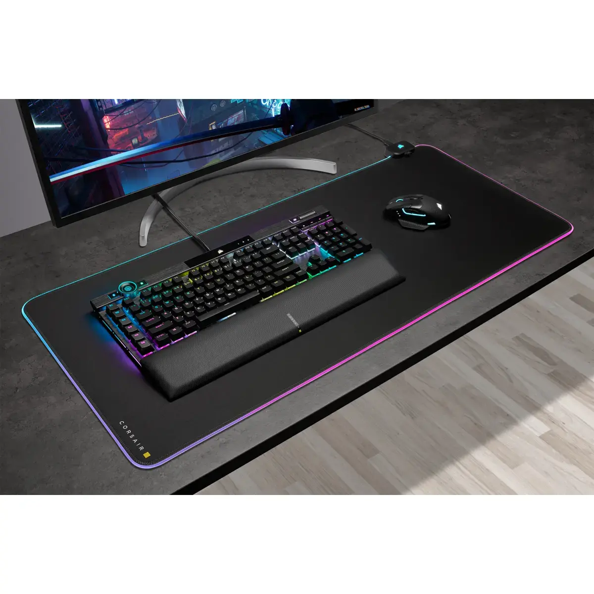 CORSAIR MM700 RGB gaming mouse pad 930×400 mm Photo 3