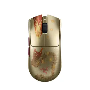 Игровая мышь Razer Viper V3 Pro — правая, RF Wireless + USB‑C, оптическая 35000 DPI, 8 кнопок, золотисто‑жёлтая