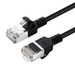 Network patch cable MicroConnect Cat6a U/FTP (STP) 0.15 m RJ‑45 to RJ‑45 Black