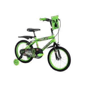 Детский велосипед HUFFY Minecraft 16" зелёный — стальная рама, 16" колёса, одна скорость, передний/задний калiperный тормоз