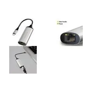 Адаптер USB-C — RJ45 Gigabit Ethernet LOGILINK UA0456 — USB 3.2 Gen 1 (5 Гбит/с) штекер на RJ45 гнездо