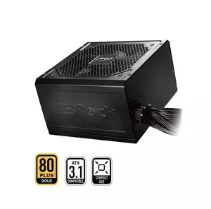 Блок питания ASRock PRO-650G 650 Вт 24‑конт. ATX 80 PLUS Gold, чёрный, вентилятор 120 мм