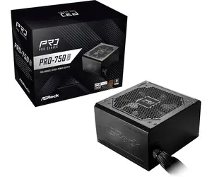 Блок питания ASRock PRO-750B 750 Вт 24-pin ATX 80 PLUS Bronze Черный