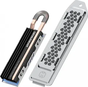 M.2 NVMe 2280 SSD Heatsink for PS5 GrauGear G-PS5HS03+ – 2280 M.2 NVMe compatible cooling solution