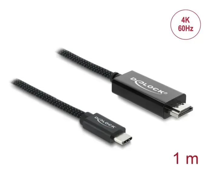 DELOCK USB Type-C uz HDMI kabelis (DP Alt Mode) 4K 60 Hz Photo 2